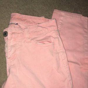 PINK SKINNY JEANS
